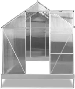 FUXTEC Tuinkas 5,9m² - Broeikas - Kweekkas - Hobbykas - Aluminium/holle Kamerplaat - FX-GWH159 -Bloempotten Verkoop 1010x1200 1