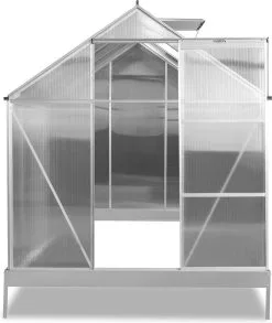 FUXTEC Tuinkas 5,9m² - Broeikas - Kweekkas - Hobbykas - Aluminium/holle Kamerplaat - FX-GWH159 -Bloempotten Verkoop 1010x1200