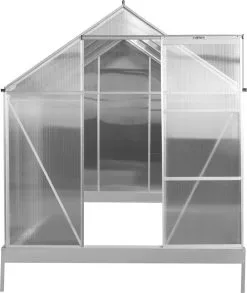 FUXTEC Tuinkas 5,9m² - Broeikas - Kweekkas - Hobbykas - Aluminium/holle Kamerplaat - FX-GWH159 -Bloempotten Verkoop 1010x1200 3