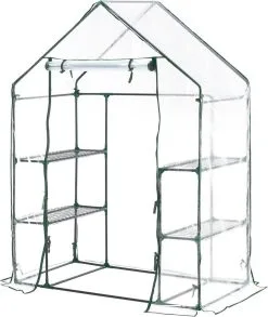 Juskys Broeikas / Tuinkas - 147 X 195 X 73 Cm - PVC Folie -Bloempotten Verkoop 1011x1200 1