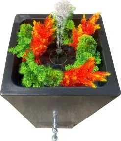 Prestige Manhattan 100L Regenton Zwart (incl. Kraantje) -Bloempotten Verkoop 1029x1200 2