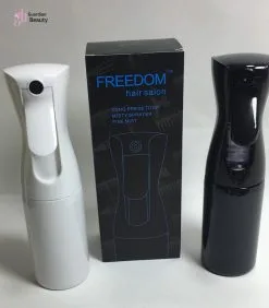 Merkloos Sibel Extreme Mist Verstuiver 160ml Zwart En Wit| Professional Hairdressing Plastic Fine Mist Spray Bottle - 2 Stucks -Bloempotten Verkoop 1051x1200