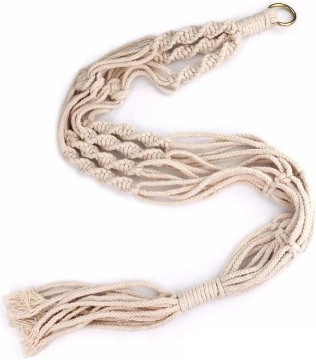 Merkloos Plantenhanger Macramé - Luxe Gevlochten Touw Katoen - 2 Stuks - Plantenpot Ophangen 2 Merkloos Plantenhanger Macramé - Luxe Gevlochten Touw Katoen - 2 Stuks - Plantenpot Ophangen - Afbeelding 2