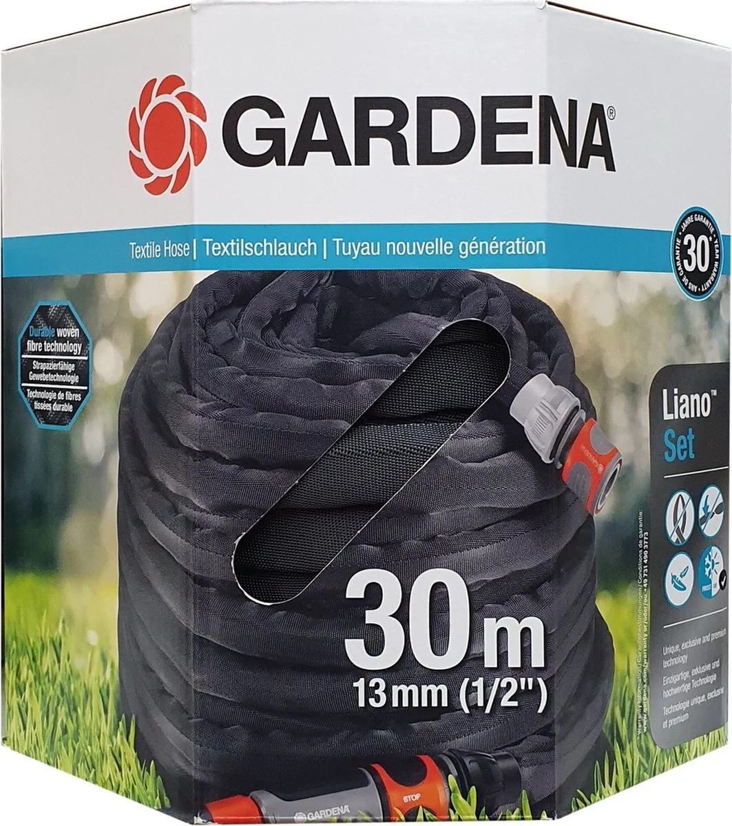 GARDENA - Textielslang Liano™ - Tuinslang - 30 M - 13 Mm 2 GARDENA - Textielslang Liano™ - Tuinslang - 30 M - 13 Mm - Afbeelding 2