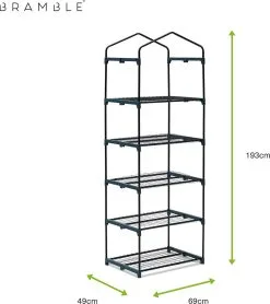 Bramble - Tuinkassen - 5 Lagen - Miniserre - Draadplanken - Gemakkelijk Te Monteren - 69 X 49 X 193 Cm -Bloempotten Verkoop 1068x1200 2