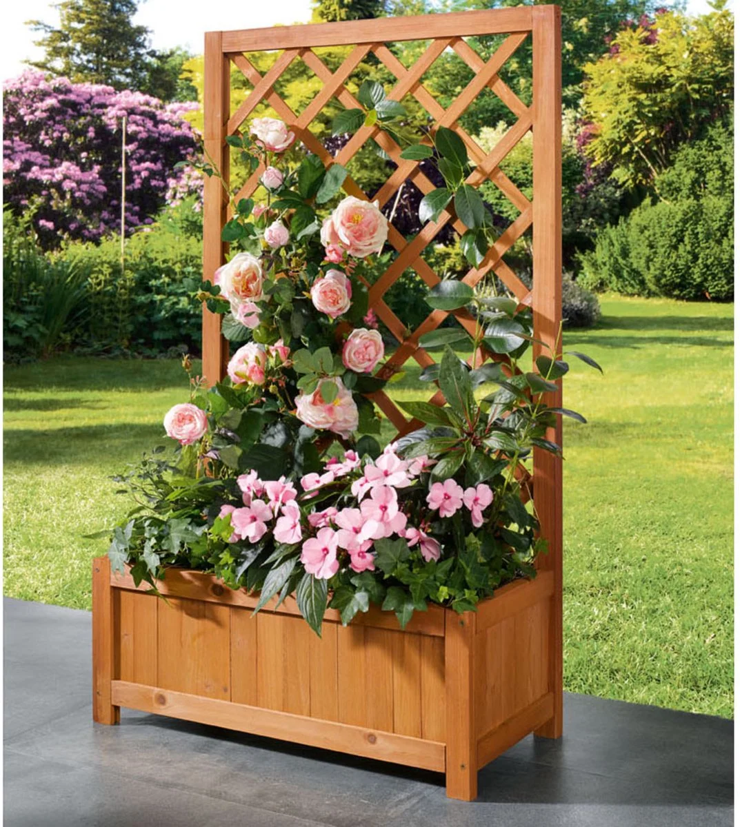 Parkside Plantenbak Met Klimrek 60 X 28 X 100cm 3 Parkside Plantenbak Met Klimrek 60 X 28 X 100cm - Afbeelding 3