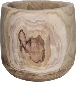 Mica Decorations Pia Bloempot - H31 X Ø31 Cm - Paulownia Hout - Lichtbruin -Bloempotten Verkoop 1080x1200 2