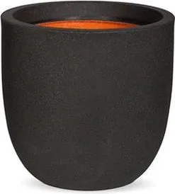 Capi Europe - Bloempot Bol Smooth NL - 35x34 - Zwart - Voor Binnen En Buiten - KBL932 -Bloempotten Verkoop 1081x1200 2