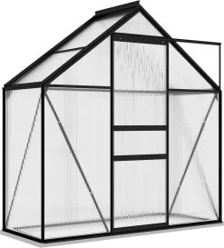 VidaXL Broeikas 1,33 M² Aluminium Antracietkleurig -Bloempotten Verkoop 1086x1200