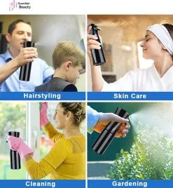 Merkloos Sibel Extreme Mist Verstuiver 160ml Zwart En Wit| Professional Hairdressing Plastic Fine Mist Spray Bottle - 2 Stucks -Bloempotten Verkoop 1107x1200 1