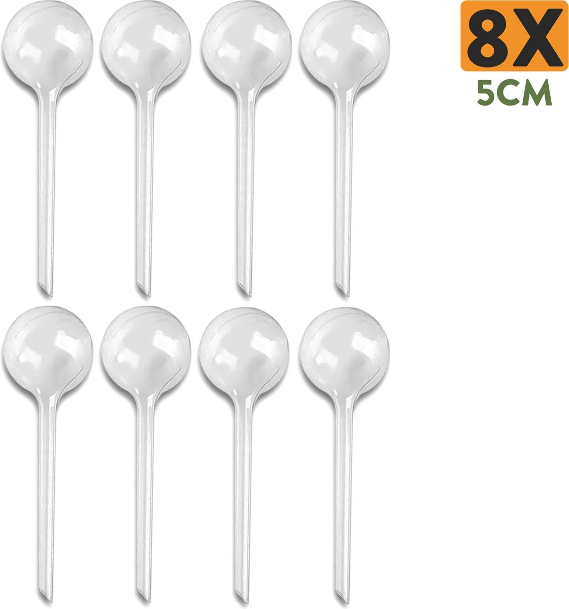 STFF & Co® Waterdruppelaar Voor Planten – Irrigatiesysteem Automatisch Watergeefsysteem – Waterbollen Voor Planten – Bewateringssysteem – 8 Stuks - 5cm 1 STFF & Co® Waterdruppelaar Voor Planten – Irrigatiesysteem Automatisch Watergeefsysteem – Waterbollen Voor Planten – Bewateringssysteem – 8 Stuks - 5cm