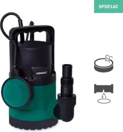 VONROC GARDEN VONROC Dompelpomp/Waterpomp 300W - 6500l/h - Voor Schoon En Licht Vervuild Water - Met Vlotter 10 VONROC GARDEN VONROC Dompelpomp/Waterpomp 300W - 6500l/h - Voor Schoon En Licht Vervuild Water - Met Vlotter -Bloempotten Verkoop 1123x1200 7