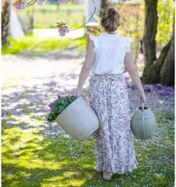 Capi Europe - Bloempot Bol Waste Rib NL - 43x41 - Terrazzo Beige - Voor Binnen En Buiten - KTBR933 -Bloempotten Verkoop 1125x1200