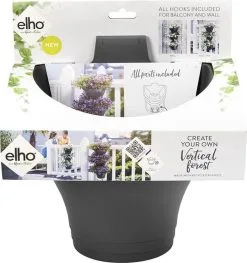 Elho Corsica Vertical Forest 24 - Bloempot Voor Balkonbuiten - Ø 26.7 X H 29.7 Cm - Zwart/Antraciet 27 Elho Corsica Vertical Forest 24 - Bloempot Voor Balkonbuiten - Ø 26.7 X H 29.7 Cm - Zwart/Antraciet -Bloempotten Verkoop 1126x1200