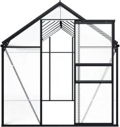 VidaXL Broeikas 1,33 M² Aluminium Antracietkleurig -Bloempotten Verkoop 1129x1200 13