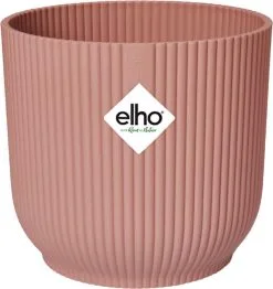 Elho Vibes Fold Rond 30 - Bloempot Voor Binnen - Ø 29.5 X H 27.2 Cm - Delicaat Roze