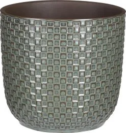 Mica Decorations Daan Bloempot - H17,5 X Ø19 Cm - Groen