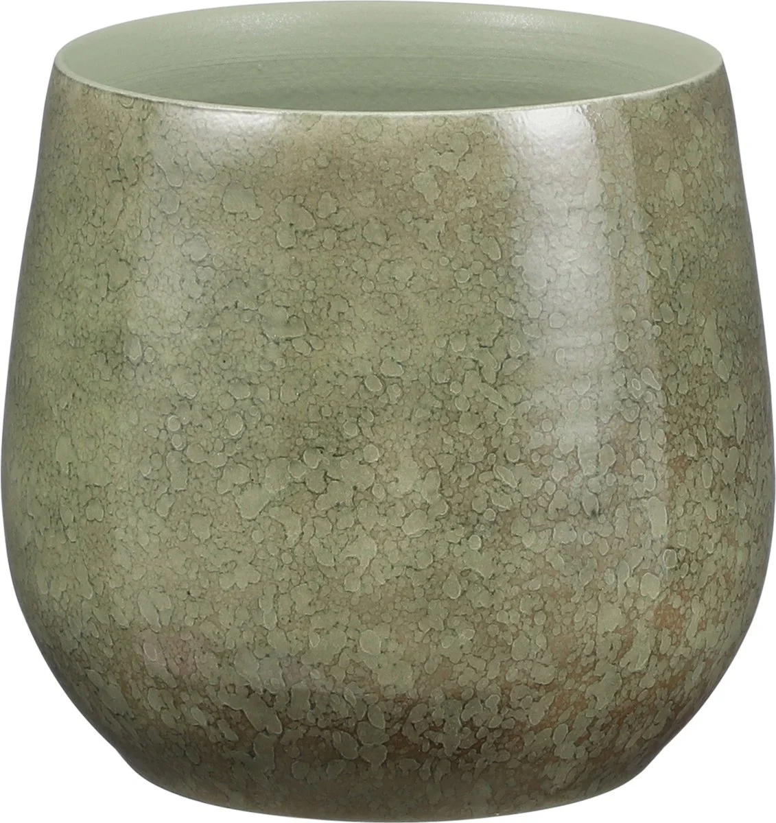 Mica Decorations Oliver Bloempot - H22 X Ø24 Cm - Terracotta - Groen 1 Mica Decorations Oliver Bloempot - H22 X Ø24 Cm - Terracotta - Groen