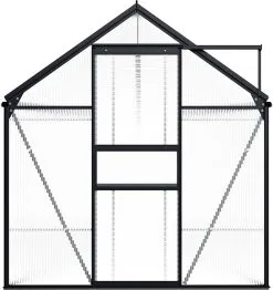 VidaXL Broeikas 1,33 M² Aluminium Antracietkleurig -Bloempotten Verkoop 1132x1200 13