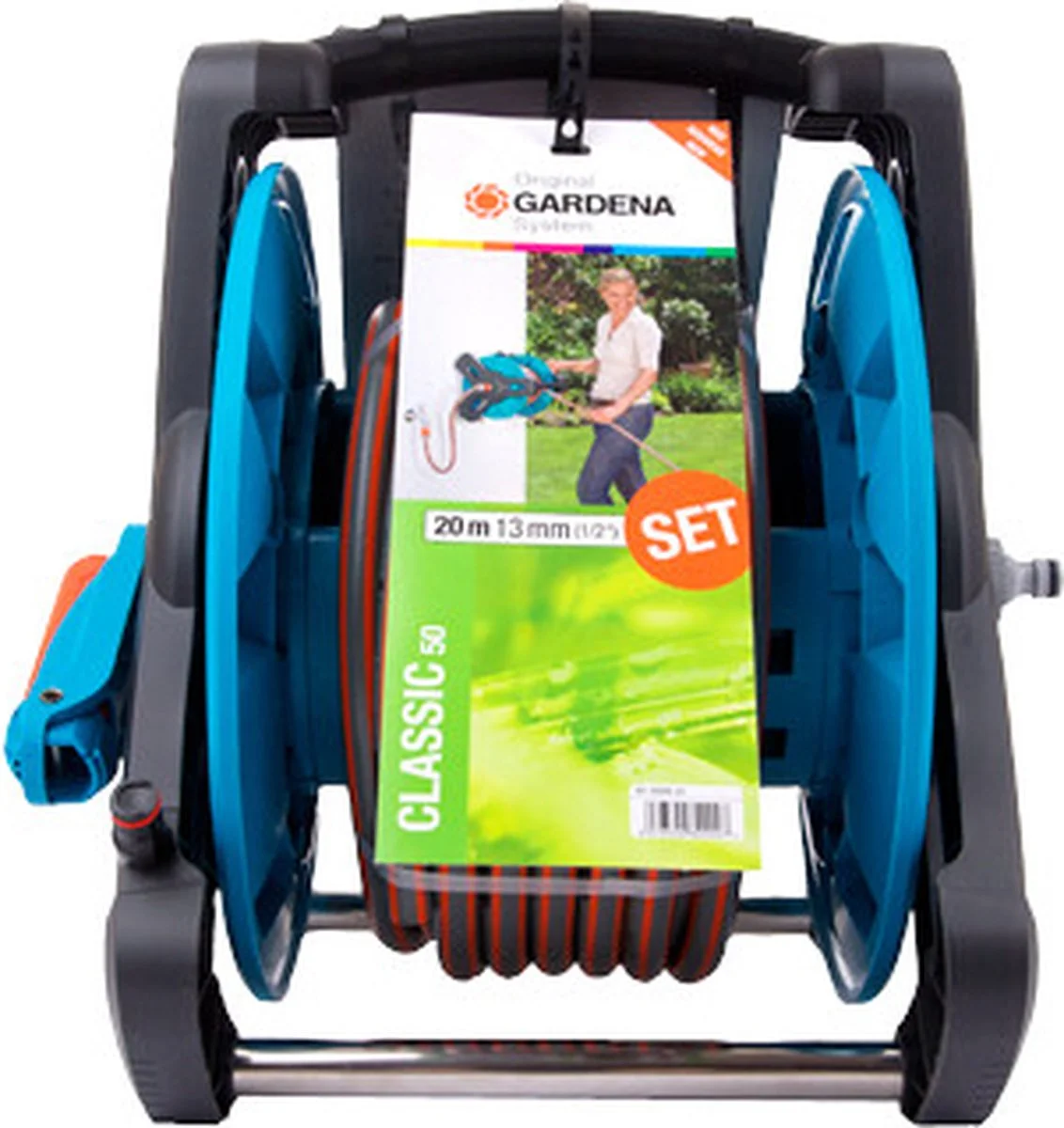 GARDENA - Classic 50 Complete Set - Slanghouder - Inc Slang 20m 1 GARDENA - Classic 50 Complete Set - Slanghouder - Inc Slang 20m