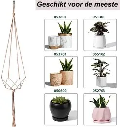 Mycramé 9 Stuks Jute Macrame Plantenhangers - Boho Handgeweven Katoen Hangpot Voor Binnen/Buiten - Hangende Bloempot Met Kralen - Macramé Touw/Koord Hangplant Houder - Bohemian Wandhanger Decoratie - Plant Hanger - Verticale Tuin Bloempothouder Planthanger 12 Mycramé 9 Stuks Jute Macrame Plantenhangers - Boho Handgeweven Katoen Hangpot Voor Binnen/Buiten - Hangende Bloempot Met Kralen - Macramé Touw/Koord Hangplant Houder - Bohemian Wandhanger Decoratie - Plant Hanger - Verticale Tuin Bloempothouder Planthanger -Bloempotten Verkoop 1132x1200 3
