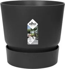 Elho Greenville Rond 30 - Grote Bloempot Voor Buiten - Gemaakt Van Gereycled Plastic - Ø 29.5 X H 27.8 Cm - Living Black 18 Elho Greenville Rond 30 - Grote Bloempot Voor Buiten - Gemaakt Van Gereycled Plastic - Ø 29.5 X H 27.8 Cm - Living Black -Bloempotten Verkoop 1134x1200 5