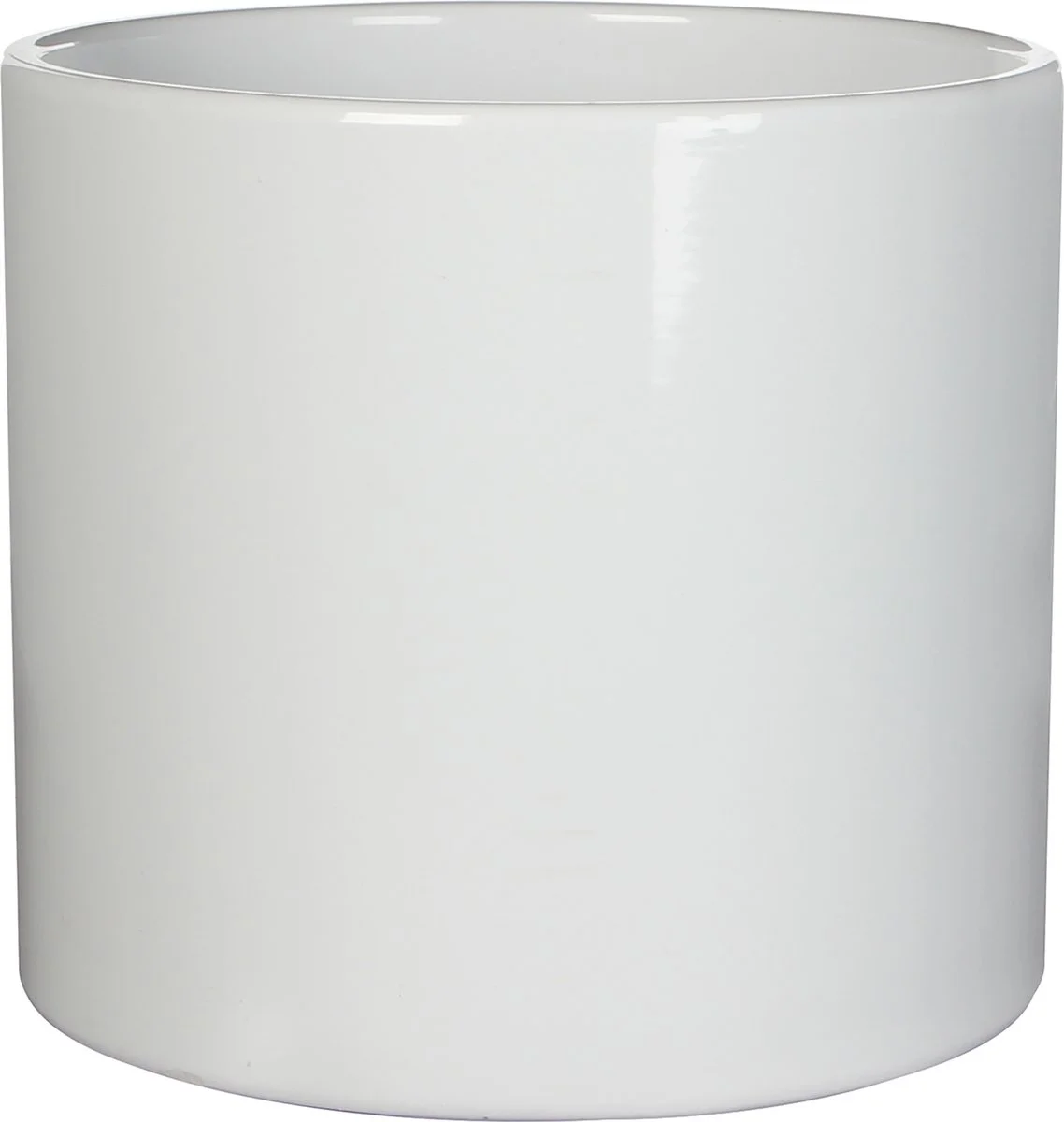 Mica Decorations Era Bloempot - H26 X Ø28 Cm - Wit 1 Mica Decorations Era Bloempot - H26 X Ø28 Cm - Wit