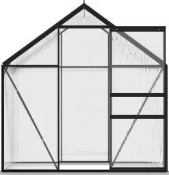 VidaXL Broeikas 1,33 M² Aluminium Antracietkleurig -Bloempotten Verkoop 1160x1200 3