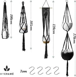Mycramé 4 Stuks Luxe Macrame Plantenhangers - Boho Handgeweven Katoen Hangpot Voor Binnen/Buiten - Hangende Bloempot Met Kralen - Macramé Touw/Koord Hangplant Houder - Bohemian Wandhanger Decoratie - Plant Hanger - Verticale Tuin Bloempothouder Planthanger 13 Mycramé 4 Stuks Luxe Macrame Plantenhangers - Boho Handgeweven Katoen Hangpot Voor Binnen/Buiten - Hangende Bloempot Met Kralen - Macramé Touw/Koord Hangplant Houder - Bohemian Wandhanger Decoratie - Plant Hanger - Verticale Tuin Bloempothouder Planthanger -Bloempotten Verkoop 1181x1200 1