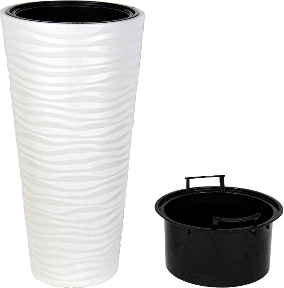 Serinova Lange Bloempot L Vaas Wit 80cm Plantenbak Voor Aan Deur Binnen Buiten 2 Serinova Lange Bloempot L Vaas Wit 80cm Plantenbak Voor Aan Deur Binnen Buiten - Afbeelding 2