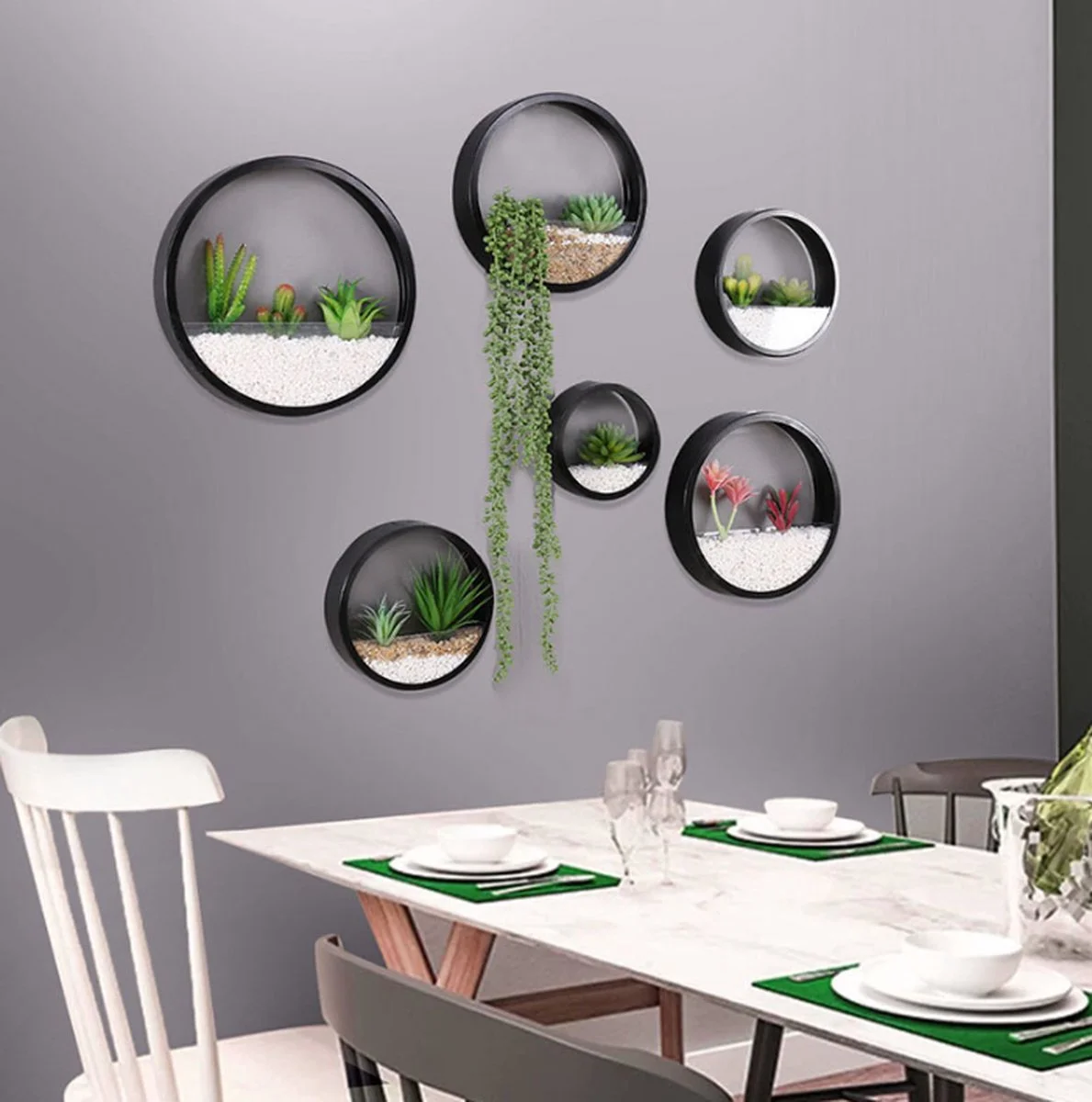 Simple Solutions Ronde Muur Plantenbak Zwart - Decoratie - Planten - Interieur - Bloemen - Woondecoratie - Muurbekleding - 2 Simple Solutions Ronde Muur Plantenbak Zwart - Decoratie - Planten - Interieur - Bloemen - Woondecoratie - Muurbekleding - - Afbeelding 2