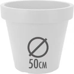 Relaxwonen Kunststof Bloempot Wit Ø50 Cm - Hoogte 42 Cm 7 Relaxwonen Kunststof Bloempot Wit Ø50 Cm - Hoogte 42 Cm -Bloempotten Verkoop 1189x1200