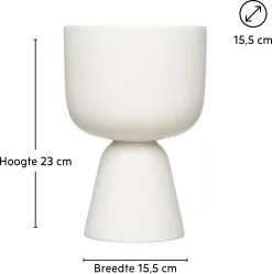 Iittala Nappula - Bloempot - Bloempotten Voor Binnen En Buiten - Plantenpotten - Wit - 230 X 155 Mm - 1 Stuk -Bloempotten Verkoop 1191x1200 5