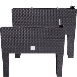 Prosperplast Kunststof Rato Plantenbak Op Poten Met Irrigatiesysteem Antraciet 80 X 33 X 62 Cm - 72 Liter - Balkonbakken/bloembakken 13 Prosperplast Kunststof Rato Plantenbak Op Poten Met Irrigatiesysteem Antraciet 80 X 33 X 62 Cm - 72 Liter - Balkonbakken/bloembakken -Bloempotten Verkoop 1191x1200 7