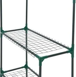 Juskys Broeikas / Tuinkas - 147 X 195 X 73 Cm - PVC Folie -Bloempotten Verkoop 1191x1200 9