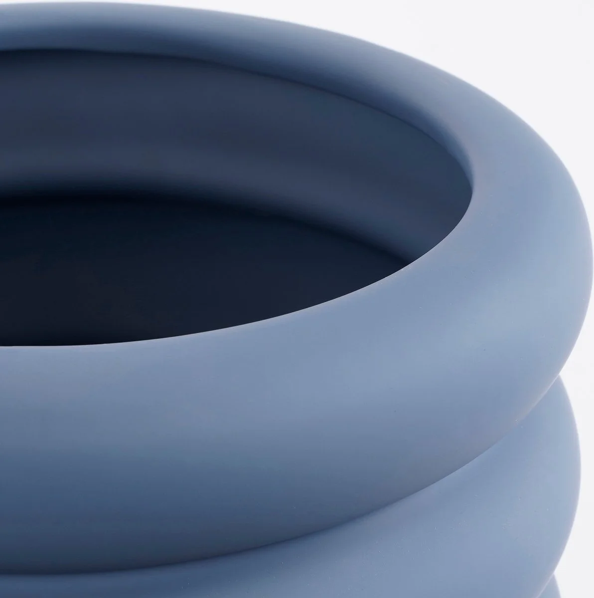 Mica Decorations Ilse Bloempot Met Schotel - H16 X Ø18,5 Cm - Keramiek - Blauw 2 Mica Decorations Ilse Bloempot Met Schotel - H16 X Ø18,5 Cm - Keramiek - Blauw - Afbeelding 2