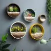 Simple Solutions Ronde Muur Plantenbak Zwart - Decoratie - Planten - Interieur - Bloemen - Woondecoratie - Muurbekleding -
