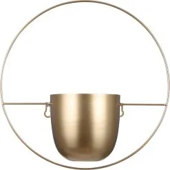 Mica Decorations Dexter Bloempot Wand - L34 X B14 X H34 Cm - Goud
