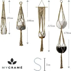 Mycramé 4 Stuks Luxe Jute Plantenhangers - Boho Handgeweven Katoen Hangpot Voor Binnen/Buiten - Hangende Bloempot Met Kralen - Macramé Touw/Koord Hangplant Houder - Bohemian Wandhanger Decoratie - Plant Hanger - Verticale Tuin Bloempothouder Planthanger 14 Mycramé 4 Stuks Luxe Jute Plantenhangers - Boho Handgeweven Katoen Hangpot Voor Binnen/Buiten - Hangende Bloempot Met Kralen - Macramé Touw/Koord Hangplant Houder - Bohemian Wandhanger Decoratie - Plant Hanger - Verticale Tuin Bloempothouder Planthanger -Bloempotten Verkoop 1199x1200