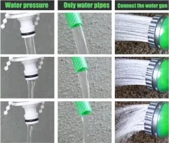 Merkloos Tuinslang - Tuinslag Flexibel - Tuinslag Flexibel 15M -15 Meter - Tuinslangen - Uitrekbaar - Met Koppelstuk - 7 In 1 Sproeikop -Bloempotten Verkoop 1200x1014