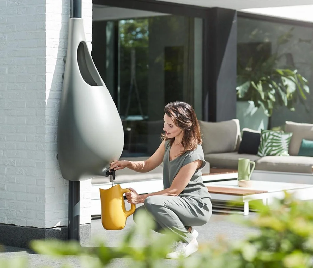 Elho Pure Raindrop 70L - Geel/Oker 6 Elho Pure Raindrop 70L - Geel/Oker - Afbeelding 6