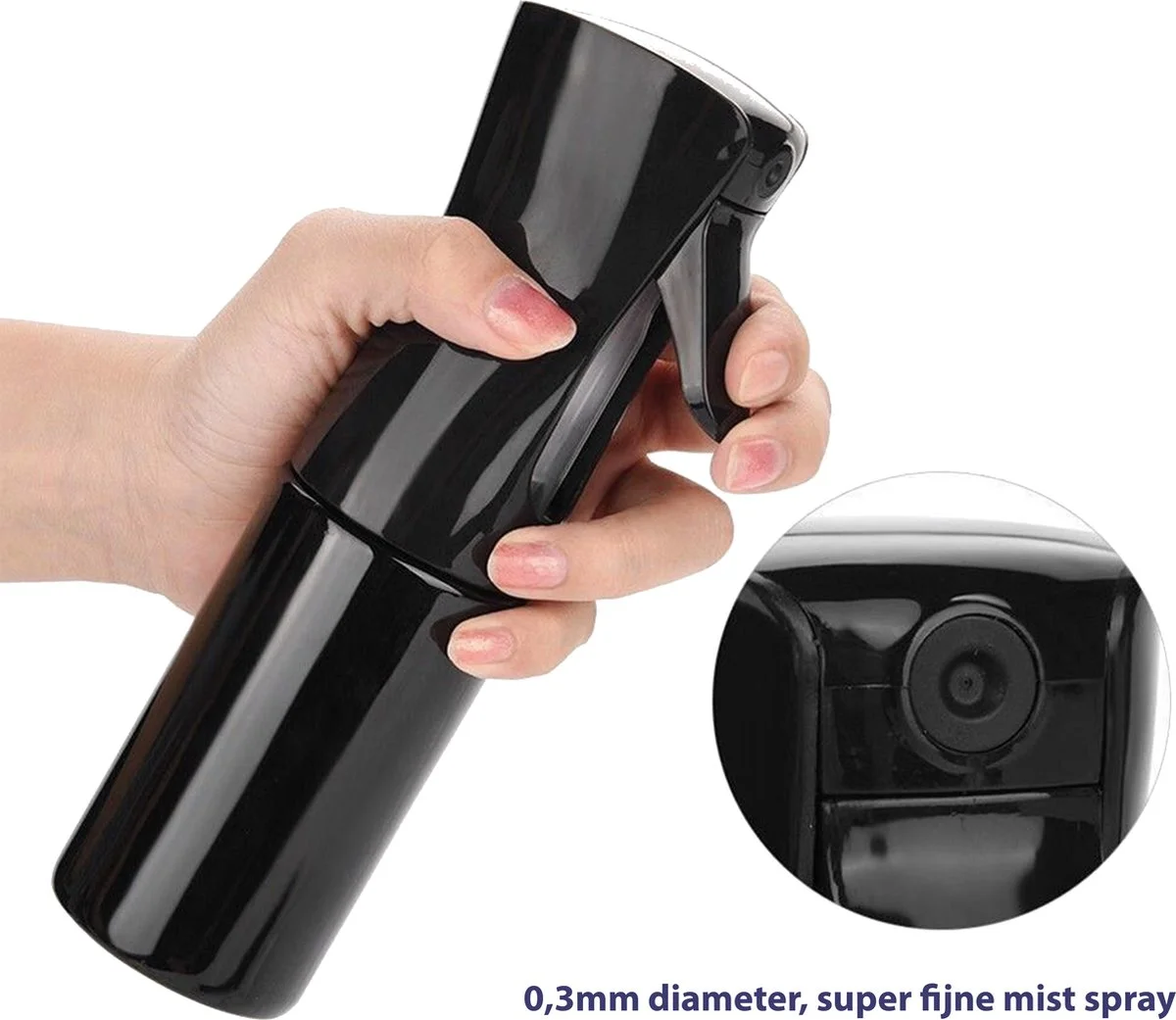 JCG Goods Hairspray - Mist Haarspray - 500ml - Zwart - Waterspuit - Water Verstuiver 6 JCG Goods Hairspray - Mist Haarspray - 500ml - Zwart - Waterspuit - Water Verstuiver - Afbeelding 6