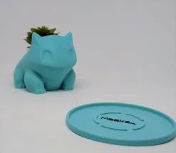 Merkloos Pokémon Bulbasaur Bloempot - Inclusief Opvangschaal - Teal -Bloempotten Verkoop 1200x1046