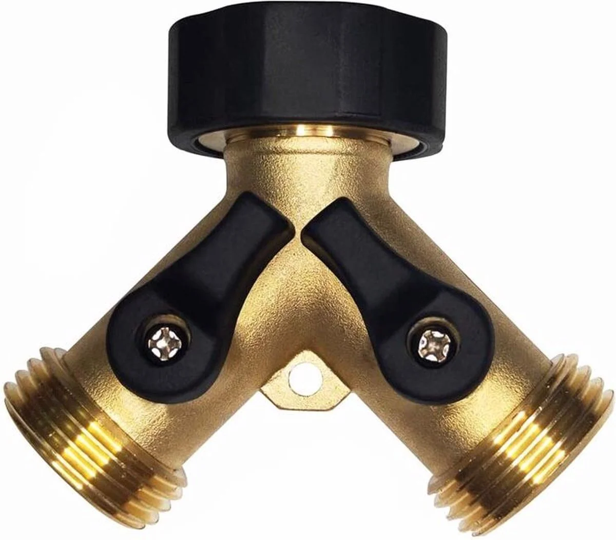 Libara Y Stuk Kraan Splitter – Aanvoer Y Stuk Voor Wasmachine - Waterverdeler - Buitenkraan - Waterverdeler 2 Weg – Messing - 1 Libara Y Stuk Kraan Splitter – Aanvoer Y Stuk Voor Wasmachine - Waterverdeler - Buitenkraan - Waterverdeler 2 Weg – Messing -