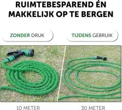 Merkloos Tuinslang - Tuinslag Flexibel - Tuinslag Flexibel 15M -15 Meter - Tuinslangen - Uitrekbaar - Met Koppelstuk - 7 In 1 Sproeikop -Bloempotten Verkoop 1200x1082 1