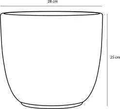 Mica Decorations Tusca Bloempot - H25 X Ø28 Cm - Mat - Zwart 8 Mica Decorations Tusca Bloempot - H25 X Ø28 Cm - Mat - Zwart -Bloempotten Verkoop 1200x1084 1