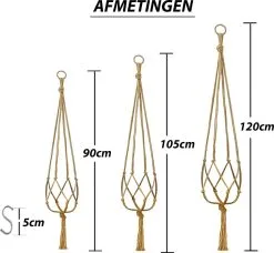 Mycramé 9 Stuks Jute Macrame Plantenhangers - Boho Handgeweven Katoen Hangpot Voor Binnen/Buiten - Hangende Bloempot Met Kralen - Macramé Touw/Koord Hangplant Houder - Bohemian Wandhanger Decoratie - Plant Hanger - Verticale Tuin Bloempothouder Planthanger 15 Mycramé 9 Stuks Jute Macrame Plantenhangers - Boho Handgeweven Katoen Hangpot Voor Binnen/Buiten - Hangende Bloempot Met Kralen - Macramé Touw/Koord Hangplant Houder - Bohemian Wandhanger Decoratie - Plant Hanger - Verticale Tuin Bloempothouder Planthanger -Bloempotten Verkoop 1200x1106