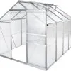 TecTake - Aluminium Broeikas 250 X 185 X 195 Cm - 402476