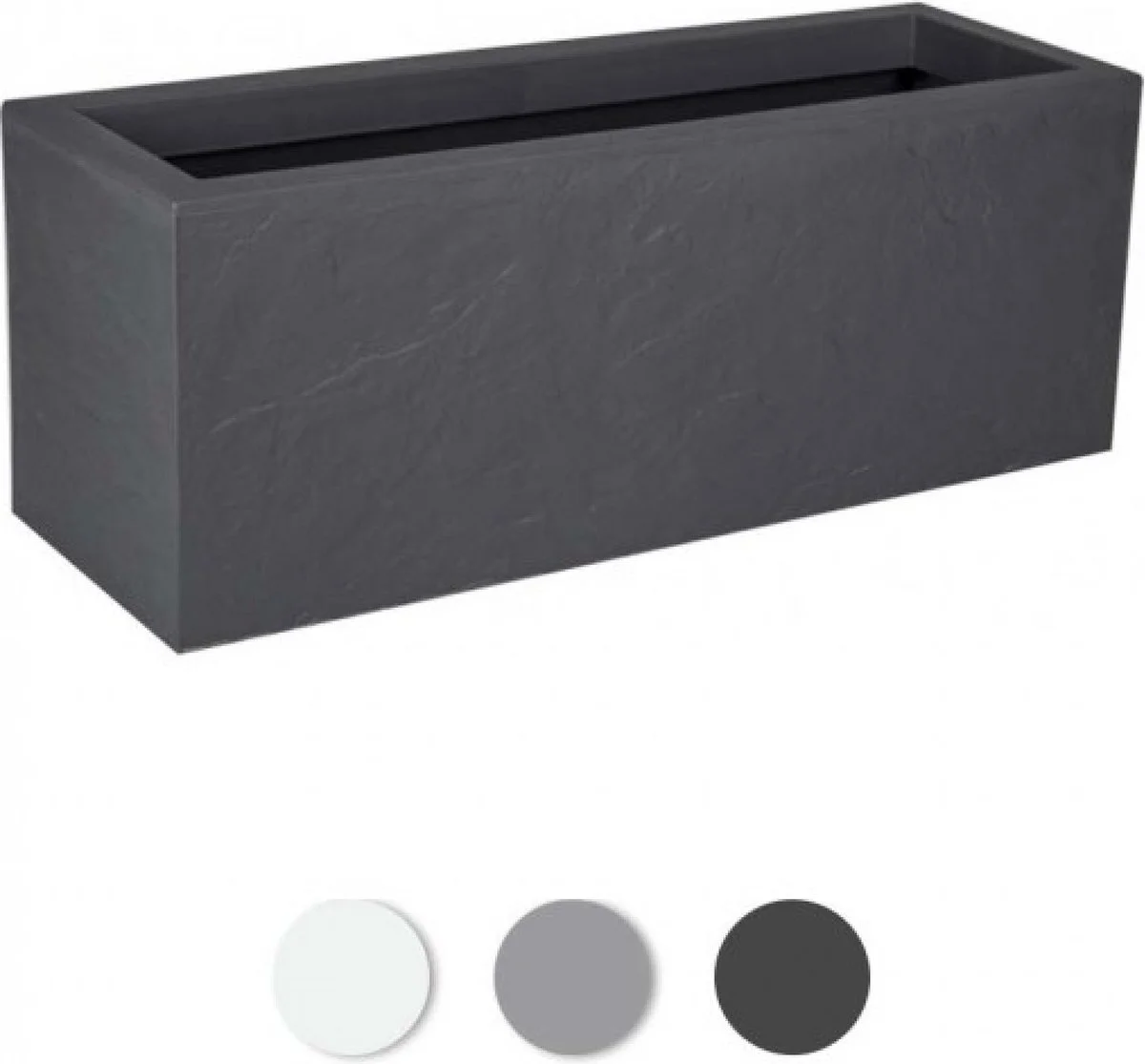 EDA Plantenbak - Bloembak - 57L - 79,5 X 29,5 X 29,5 Cm - Antraciet 1 EDA Plantenbak - Bloembak - 57L - 79,5 X 29,5 X 29,5 Cm - Antraciet