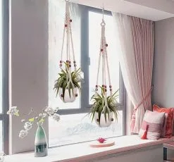 Mycramé 4 Stuks Luxe Macrame Plantenhangers - Boho Handgeweven Katoen Hangpot Voor Binnen/Buiten - Hangende Bloempot Met Kralen - Macramé Touw/Koord Hangplant Houder - Bohemian Wandhanger Decoratie - Plant Hanger - Verticale Tuin Bloempothouder Planthanger 20 Mycramé 4 Stuks Luxe Macrame Plantenhangers - Boho Handgeweven Katoen Hangpot Voor Binnen/Buiten - Hangende Bloempot Met Kralen - Macramé Touw/Koord Hangplant Houder - Bohemian Wandhanger Decoratie - Plant Hanger - Verticale Tuin Bloempothouder Planthanger -Bloempotten Verkoop 1200x1117 1
